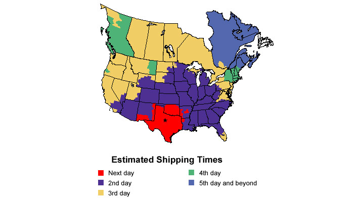Shipping map