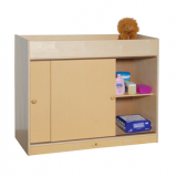 Changing Table with Sliding Doors