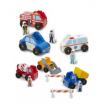 Classic Wooden Toy Vehicle Sets
