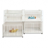 Bunkie 4-Section Stackable Crib
