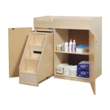 Changing Table with Enclosed Steps