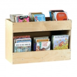 Mobile Book Storage Shelf - Birch