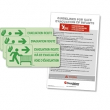 First Responder Evacuation Route Sign Kit