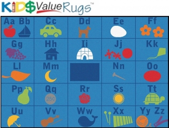 KID$ Value PLUS: Alphabet Seating Rug