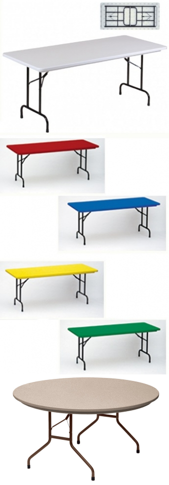 Correll Fixed Height Folding Tables