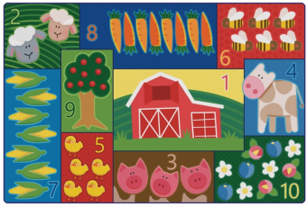 Pixel Perfect Collection: Farm Counting Rug