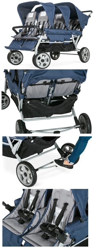 Gaggle Jamboree 6-Child Stroller