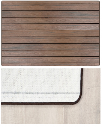 Pixel Perfect Collection: Dark Wood Nature Inspired Carpet