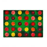 Pixel Perfect Collection: Flower Power Seating Rug