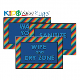KID$ Value Line: Rainbow Stripe Command Zone Rug