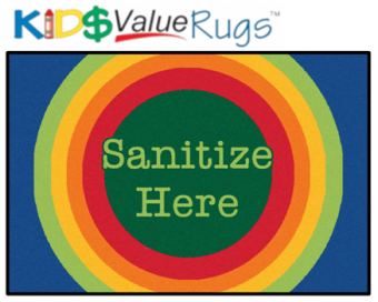 KID$ Value Line: Rainbow Dot Sanitize Here