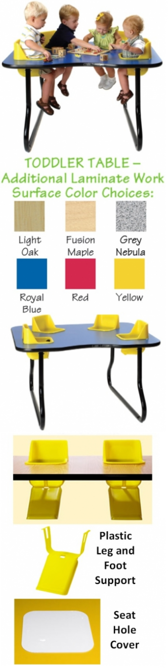 Four Seat Space Saver Toddler Table