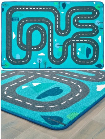 Pixel Perfect Collection: Tranquil Traveling Road Play Rug