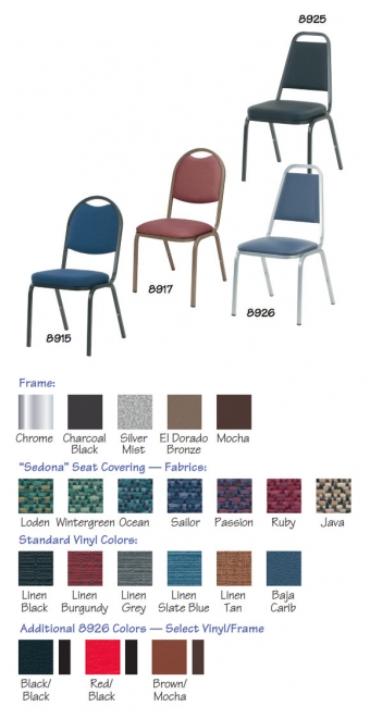 Virco Upholstered Stack Chairs